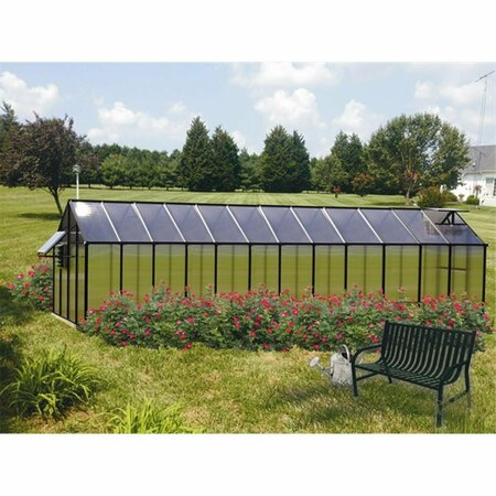 GRILLGEAR Monticello  8 x 24 Ft. Greenhouse- Black - Mojave GR3192299